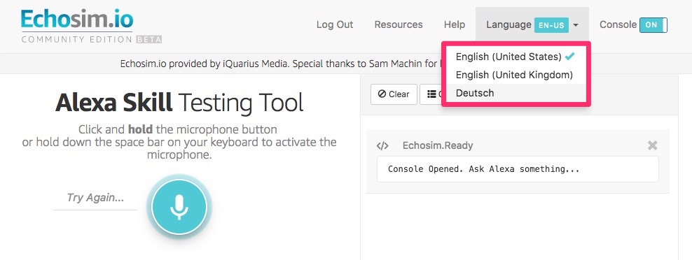 Alexa_Skill_Testing_Tool-langage