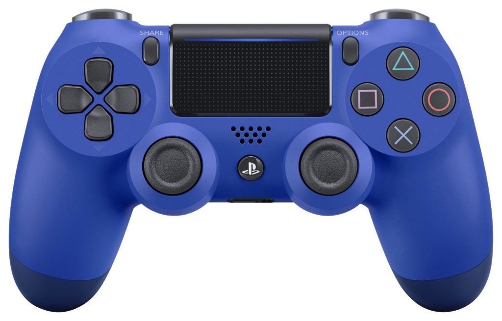 ワイヤレスコントローラー__DUALSHOCK_4__ウェイブ・ブルー