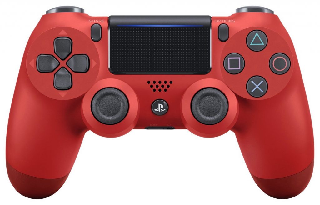 ワイヤレスコントローラー__DUALSHOCK_4__マグマ・レッド__CUH-ZCT2J11_