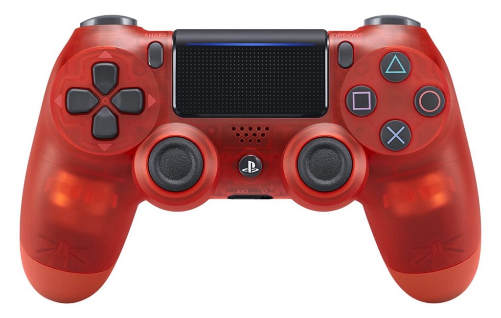 ワイヤレスコントローラー__DUALSHOCK_4__レッド・クリスタル